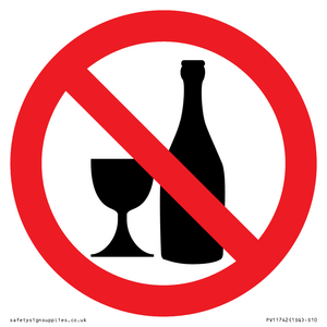 Prohibition: No alcohol